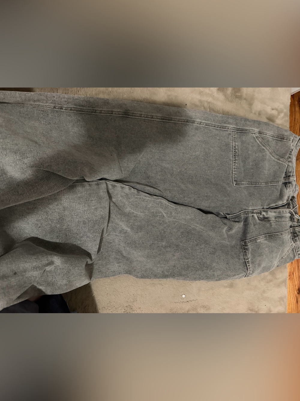 Men's Gray Denim Jeans - Classic Straight Fit